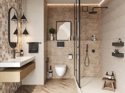 Теневой диффузор под плитку с вентиляторомFoZa VD4 скрытого монтажа, под плитку