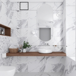 Теневой диффузор под плитку с вентиляторомFoZa VD4 скрытого монтажа, под плитку